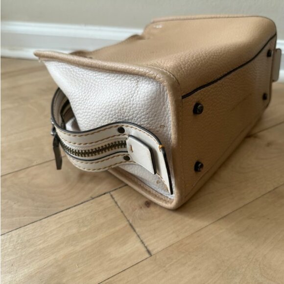 COACH 1941 ROGUE 25 BEECHWOOD COLOR BLOCK GLOVETANNED LEATHER SATCHEL BAG $595 - Picture 4 of 14